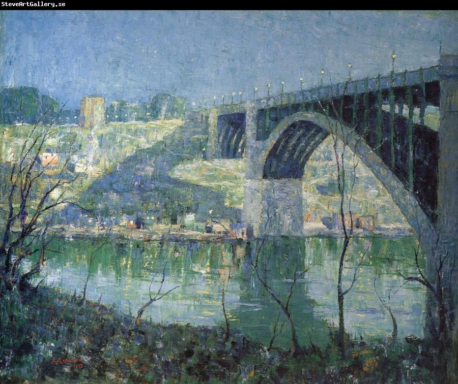 Ernest Lawson Spring Night,Harlem River